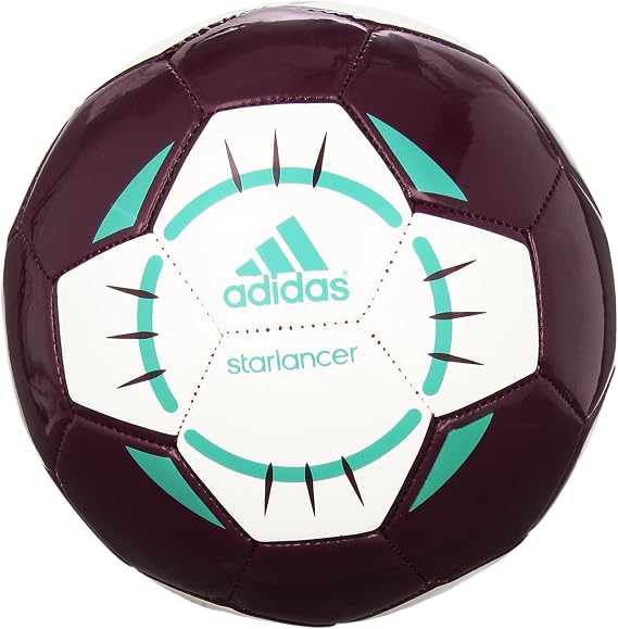 adidas Unisex Starlancer Club Soccer Ball, Amazon Red/White/Bright Green, 3