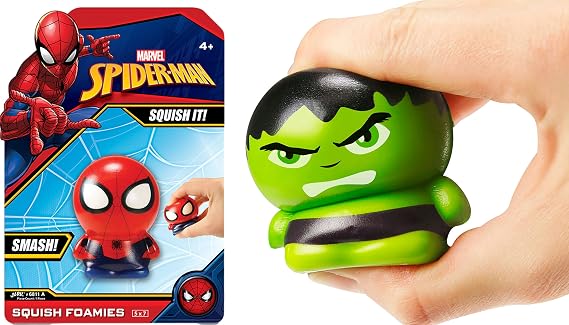 JA-RU Marvel Avengers & Spiderman Squishy Foam Ball ABC-6811-1