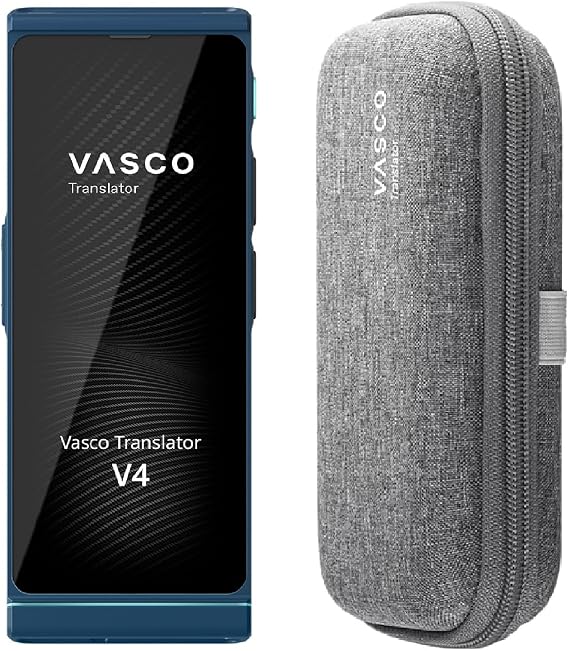 Vasco V4 Language Translator Device with Free Lifetime Internet in Almost 200 Countries + Vasco Translator V4 Protective Case