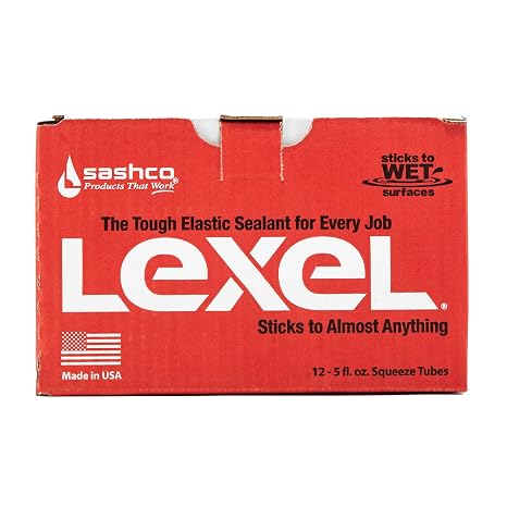 Sashco - 13013-12 Lexel, 5 Ounce Squeeze Tube, Clear (Pack of 12)