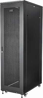 StarTech 42U Enterprise-Grade Server Rack Cabinet, 19in Enclosed 4-Post Rack with 36in 91cm Mounting Depth and 2000lb 900kg Weight Capacity