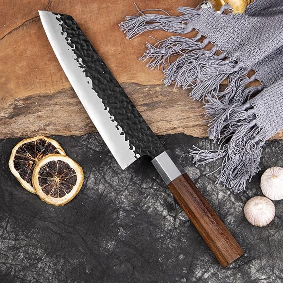 Home & Kitchen/Kitchen & Dining/Kitchen Utensi 8 Inch Handmade Chef Knife Japanese Kiritsuke Knife High Carbon Stainless Steel Professional Kitchen Cooking Slicing Tools