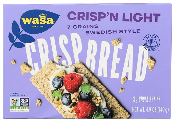 Wasa Cracker Crispbread 7Grain Lght, 4.9 OZ