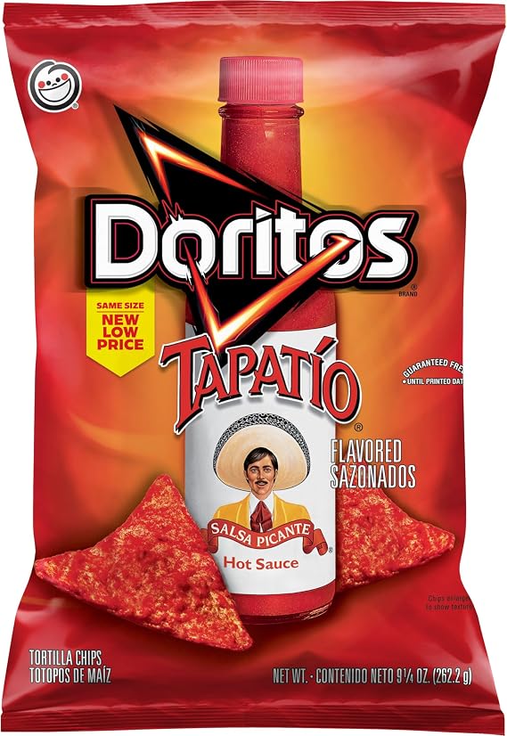 Doritos Tortilla Chips Tapatio Bag, 9.25 Ounce