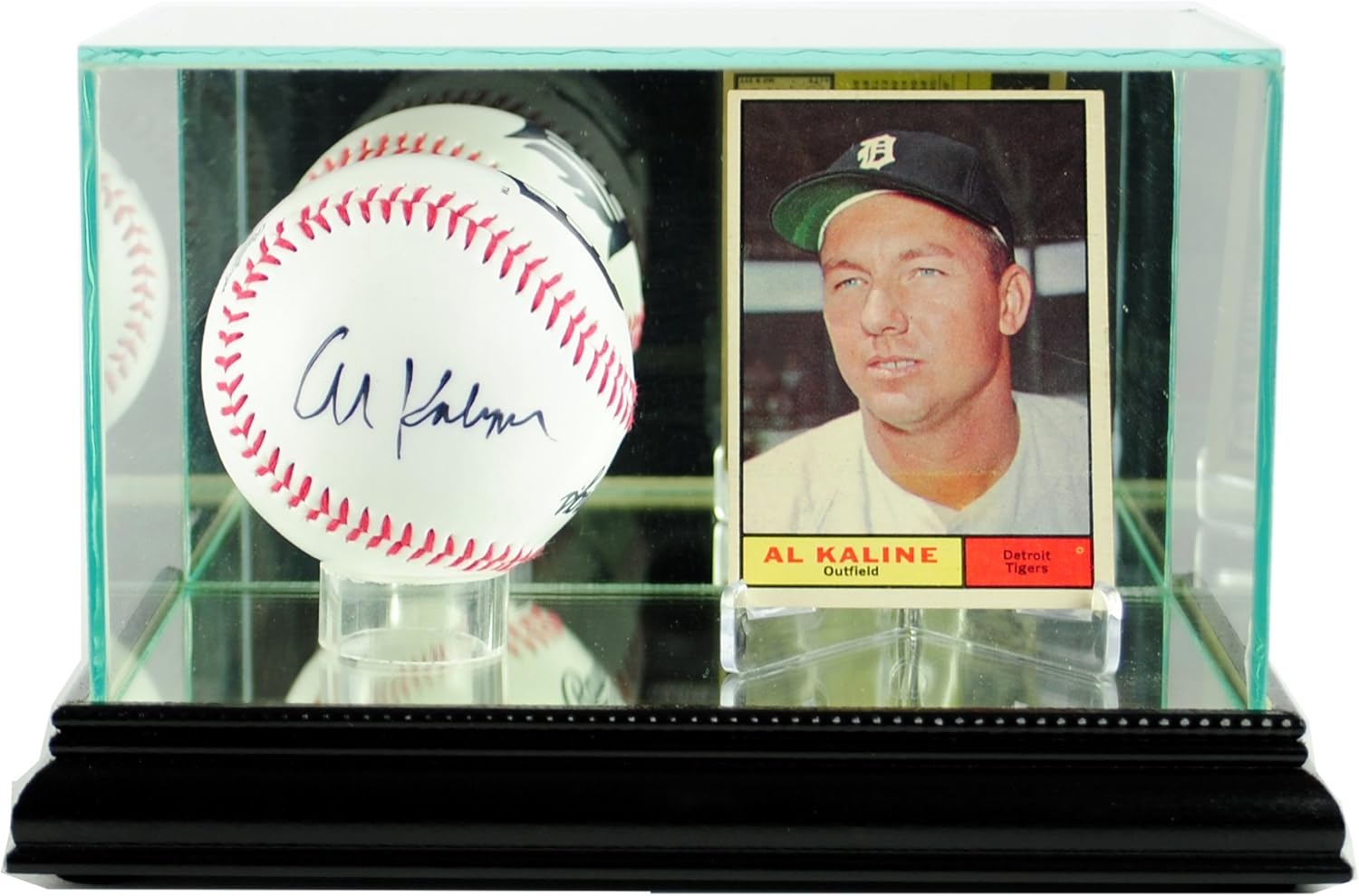 MLB Card and Baseball Glass Display Case