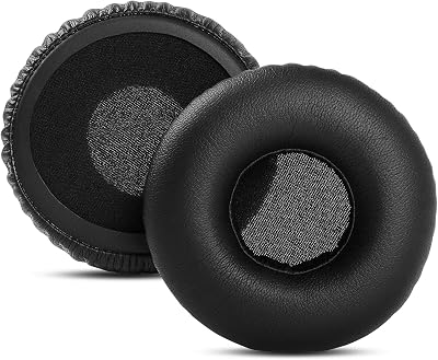 Ear Pads Compatible with Jabra Evolve 75 UC Evolve 75 MS Headset Ear Cups Cushions Replacement Black