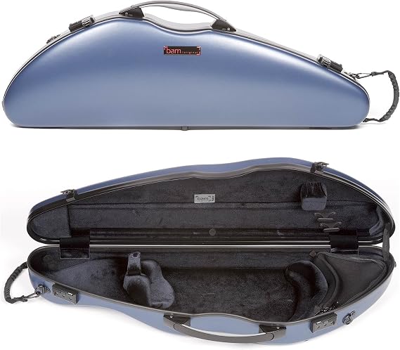 Bam Slim Hightech 4/4 Violin Case, Navy Blue