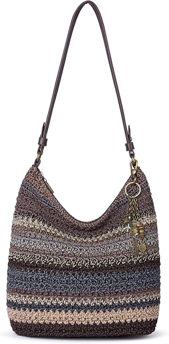 The Sak Sequoia Hobo Bag - Hand Crochet Large Women's Purse for Everyday & Travel - Durable Handbag & Tote With Zipper Pocket