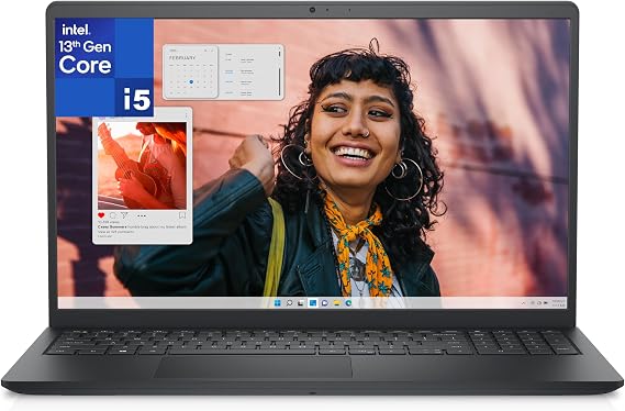 Dell Touchscreen Laptop Computer inspiron 15 for Business & Study, 13th Intel 10-Core i5-1334U, 8GB DDR4 RAM, 512GB PCIe SSD, 15.6" FHD, WiFi 6, Bluetooth, Windows 11 Home