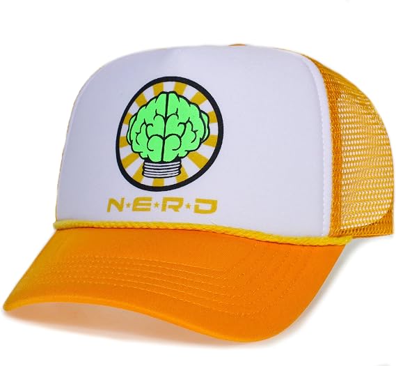 Glowing Brain Trucker Hat Neptunes Cap Adult One-Size Multi
