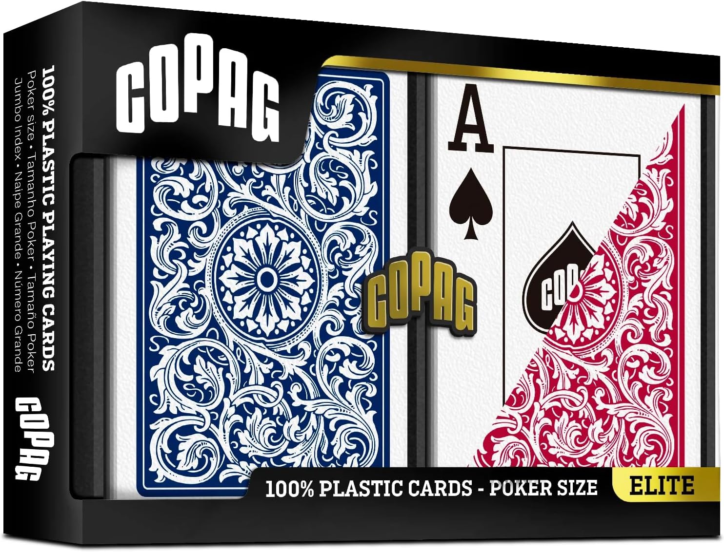 Copag Elite Jumbo Face 2 Index BlueRed Double Deck