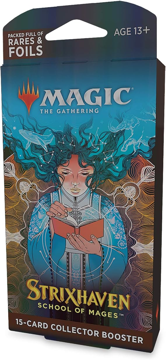 Magic: The Gathering Strixhaven Collector Booster Pack | 15 Magic Cards, Blue