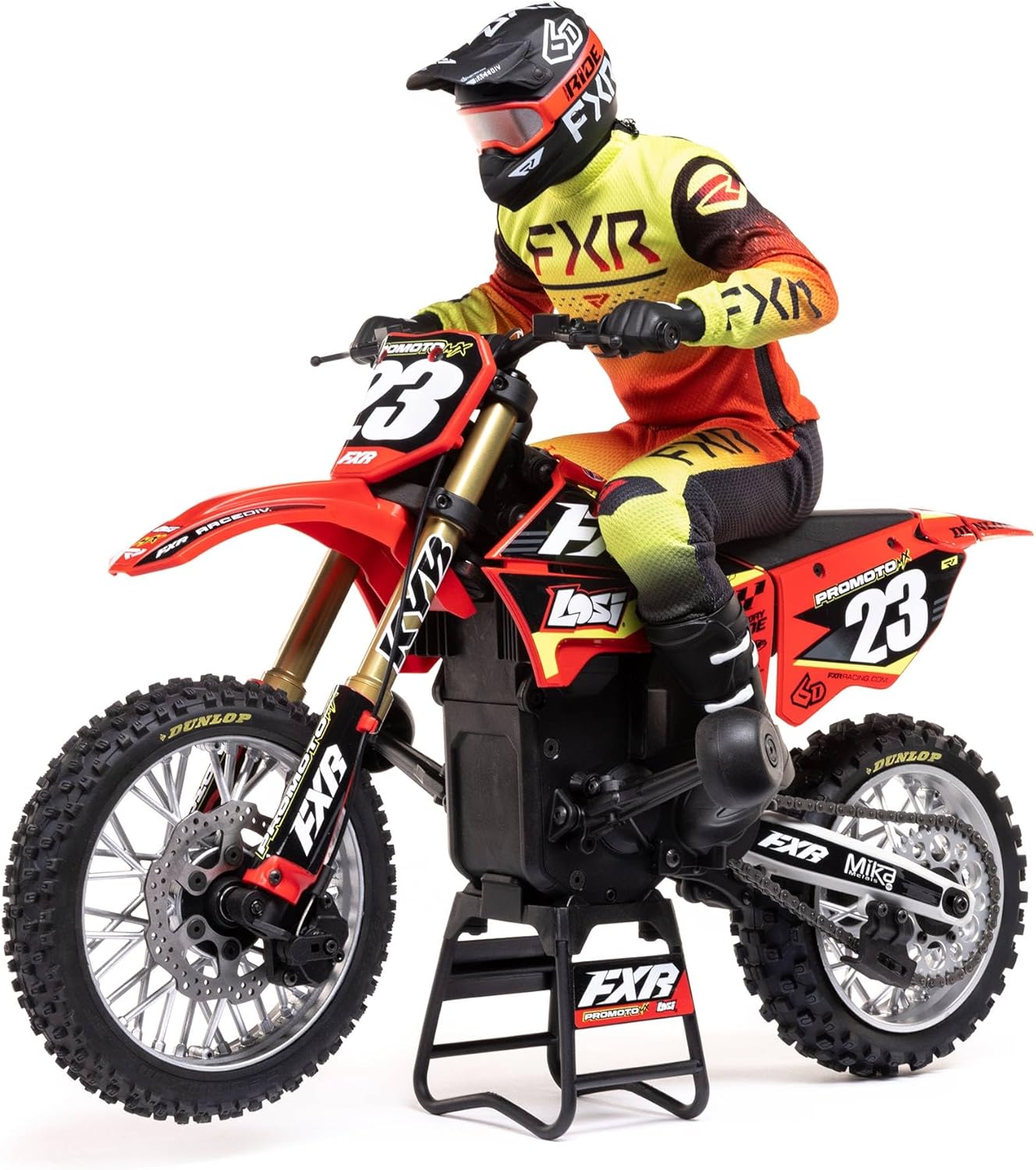 Losi RC Motorcycle Promoto-MX 14 Motorcycle Ready-to-Run Battery and Charger Not Included FXR LOS06000T1 Red