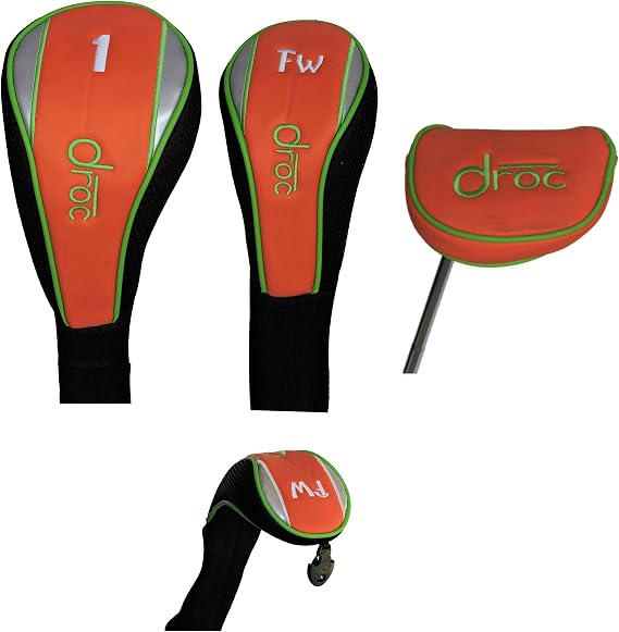 Droc - Dimond Golf Head Covers (Black_Orange)