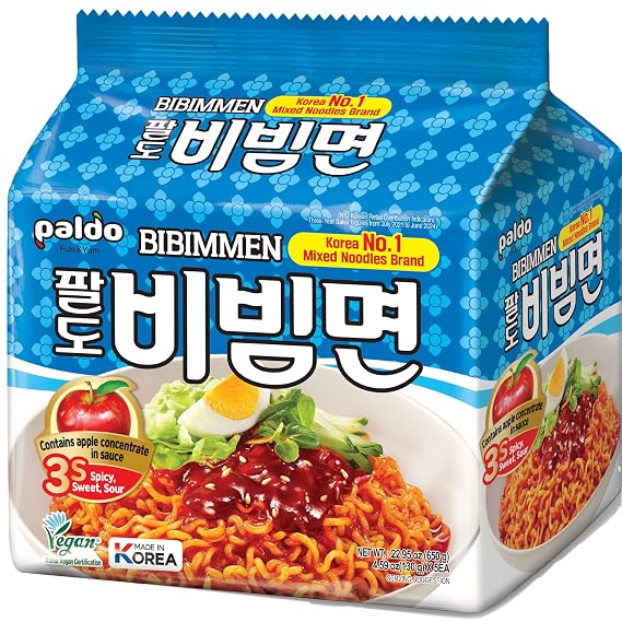 Paldo Bibim Cold Noodle Instant Ramen 5 pack