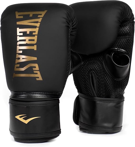 Everlast Cardio Elite Boxing Gloves (Black/Gold)