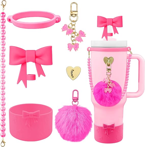 7PCS Bow Charms of Stanley Cup Accessories Tumbler Accessories Set