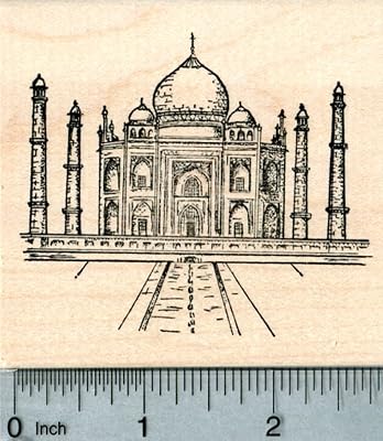 Taj Mahal Rubber Stamp, India, World Travel Series