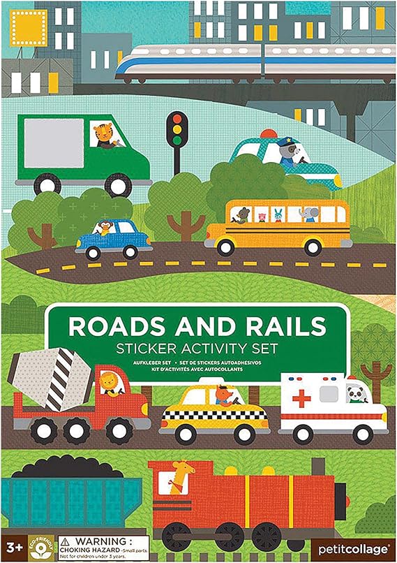Sticker Activity Set Roads + Rails
