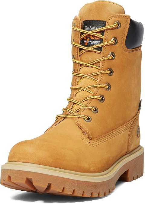 Timberland PRO mens Direct Attach 8 Inch Steel Safety Toe Insulated Waterproof Industrial Work Boot
