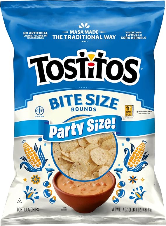Tostitos Bite Size Rounds Party Size, 17 Oz