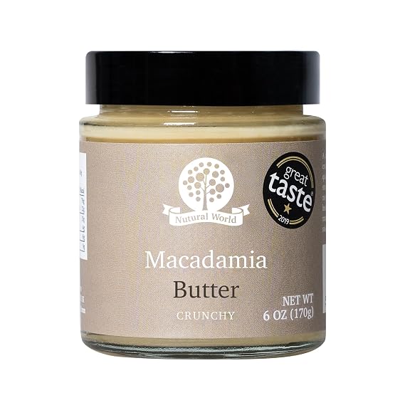 Nutural World - Crunchy Macadamia Nut Butter 6 Oz (170g)