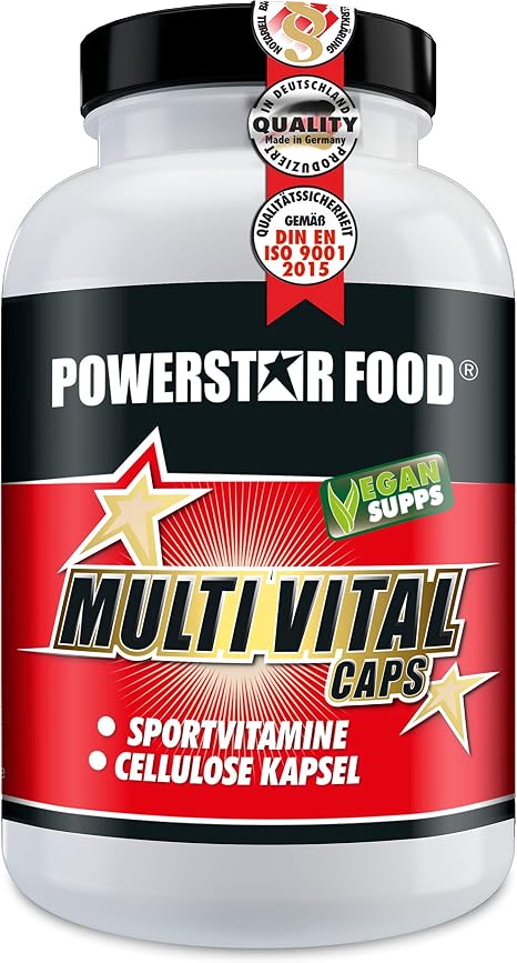 Powerstar Multi Vitamin Capsules High Dose Vitamin A B C D E Complex