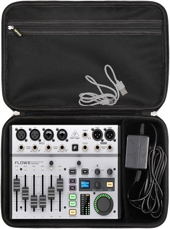 Aproca Hard Storage Travel Case, Fit for Behringer Flow 8 / Xenyx 802 Premium 8-Input Digital Mixer