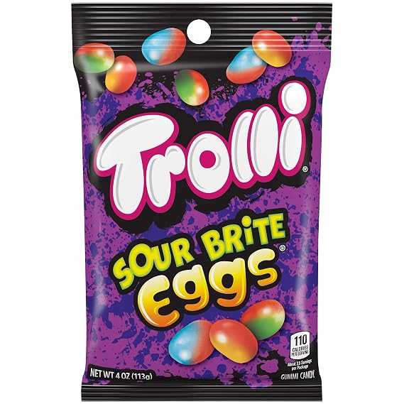Trolli Sour Brite Eggs, Assorted 4.0 Ounce