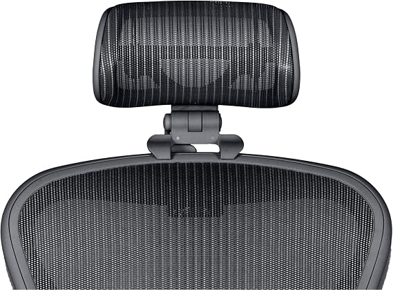 Engineered Now Herman Mirror for Aaron Chair Original Headrest Remastered H3 Size, Onyx Color No Chair Headrest Only