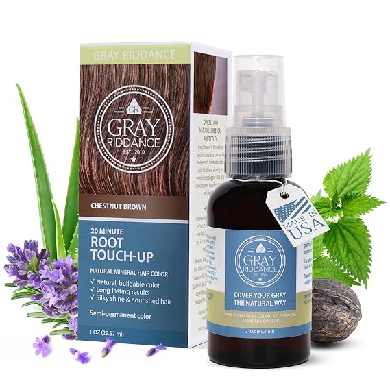 Root Touch-Up Spray, Temporary Wash-Out, Brown, 1 fl oz