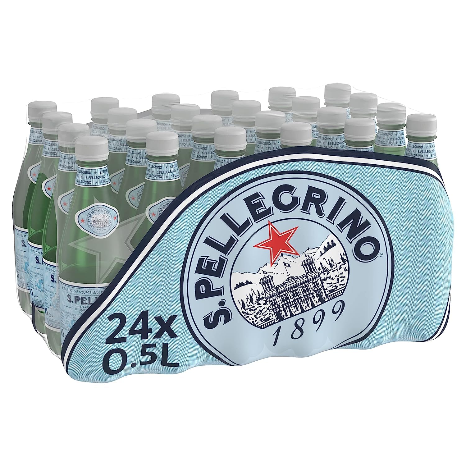 24 x 500 ml Sparkling Natural Mineral Water Fizzy Carbonated Drink