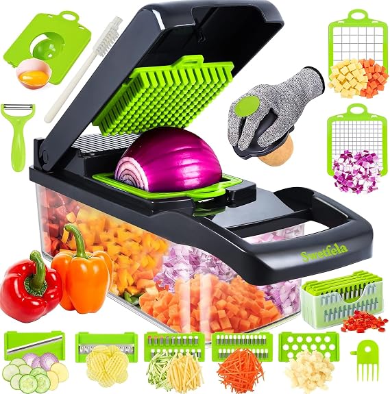 18-in-1 Vegetable Slicer & Vegetable Slicer with 7 Blades