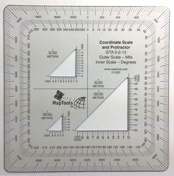MapTools Military Style UTM/MGRS Coordinate Protractor