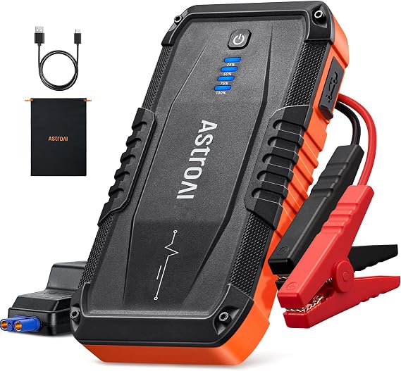 AstroAI S8 Car Battery Jump Starter 1500A - Portable 12V Lithium Jump Box