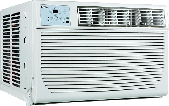 GARRISON 2477801 R-410A Through-The-Window Heat/Cool Air Conditioner with Remote Control, 8000 BTU, White