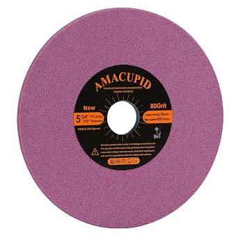 Chainsaw Sharpener Grinding Wheel, Chrome Oxide Abrasive. for Universal Saw Chain Sharpeners. Sharpening Chainsaw Teeth on High Speed Steel etc.. 3/16 inch Thickness, 5-3/4 inch Diameter