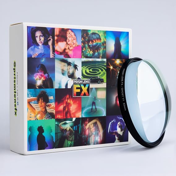 Prism Lens FX Ghost FX Filter | Version 01 | 67mm Circular Threaded | Creates Half-Frame Motion Blur/Ghost Effect | Rotatable to Accentuate Key Elements in Your Image!