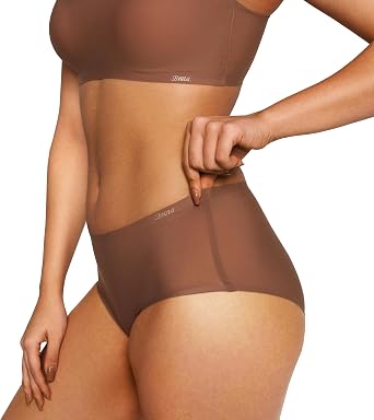 Braza 3 Pack Magic Seamless Underwear for Women, Mid-Rise Full Coverage Underwear, Super Stretchy Fabric for Everyday Comfort