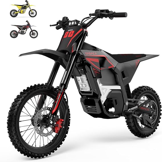 V58 Electric Dirt Bike with 5500W Peak Motor, 52Mph