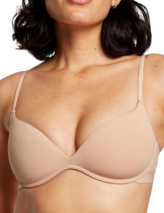 Pepper Bra for Sizes AAB Cups | Wirefree Zero-G Padded Lift Up Bra, Fitted Push Up Bralette for Women