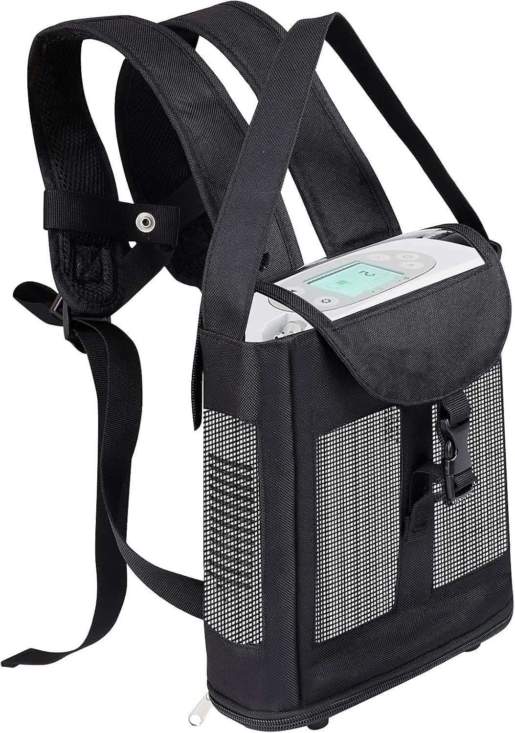 Portable Oxygen Concentrator Backpack Compatible with Inogen One G3 G5 G6 Rove 6 Ultra Light Oxygen Machine Carry Mesh Bag for Outdoor Travel