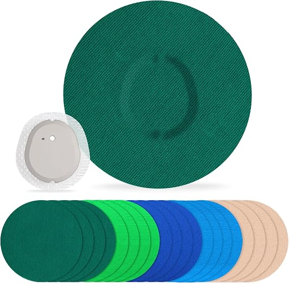 20Pack G7 Over Patches Stelo Overpatch, Sapphire | Waterproof G7 Adhesive Patch Non-glue Central 15 Days Protection Full Cover CGM Tape Hypoallergenic Latex-free