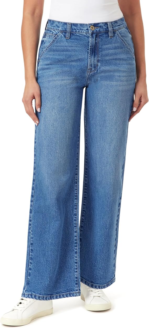 kensie Jeans for Women The Izzy Retro Luxe High Rise Relaxed Straight 31-Inch Inseam, Sizes 0-12