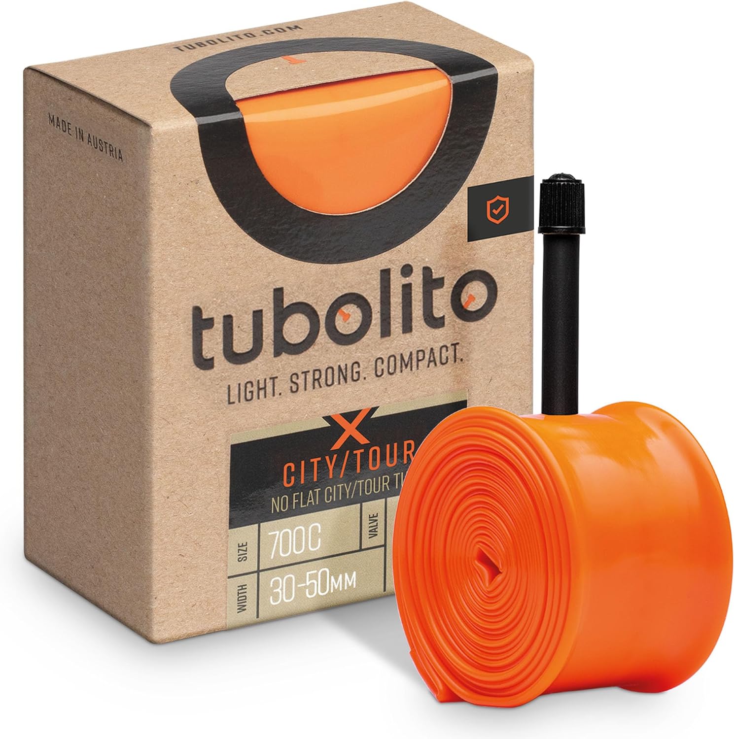Tubolito X-Tubo citytrekking 700 x 30-50mm, 42mm Schrader valve, Orange