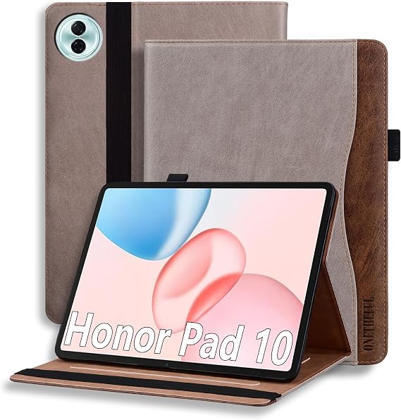 Protective Case for Honor Pad 10 12.1 Inch 2025 - PU Leather Tablet Case with Multi-Purpose Holder 2 Card Slots & Pen Case Non-Slip Caqui