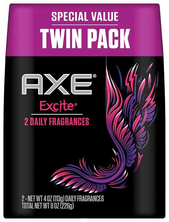 Axe Bodyspray, Excite 4 oz, Twin Pack