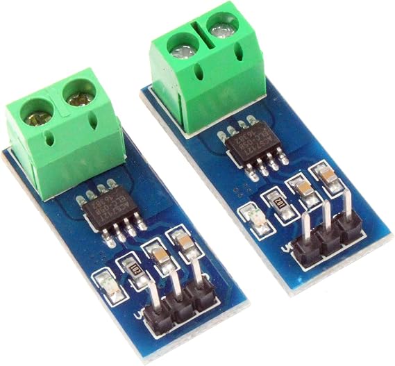 NOYITO ACS712 Current Sensor Module Detector ACS712ELC 5A 20A 30A Amps Amperage Range (Pack of 2) (5A)