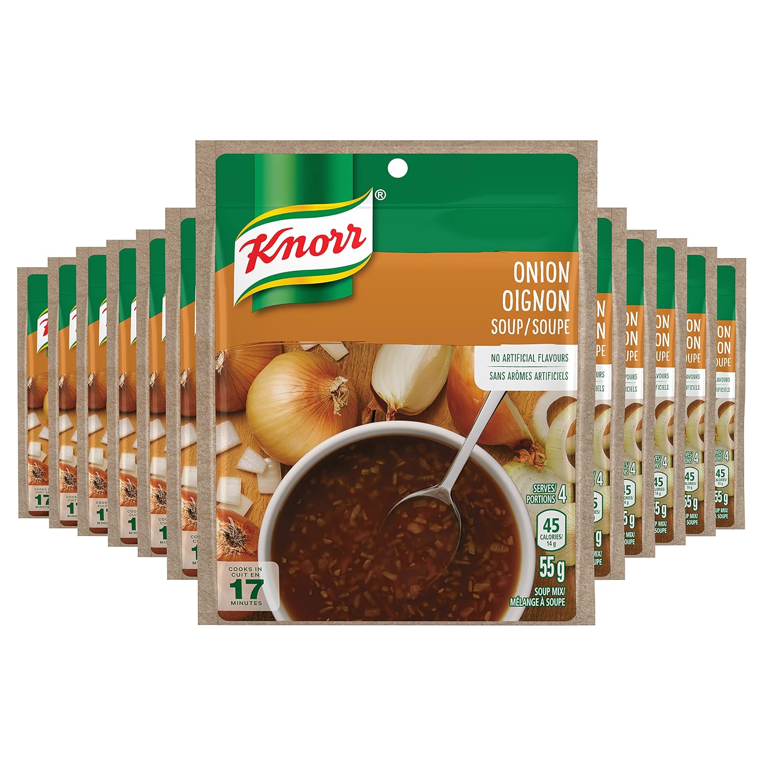 Knorr Onion Soup Mix 55g1.9 oz, Pack of 12 {Imported from Canada