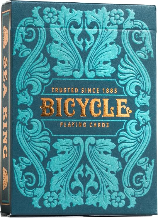 Bicycle Sea King Playing Cards, Blue Poker Deck, Premium Collectible Cards for Poker, Blackjack, Family Game Night & Card Games